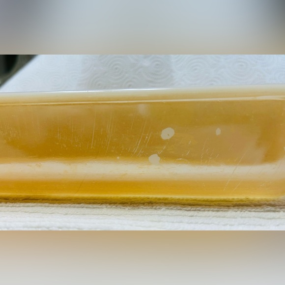 Vintagee 1950’s Fire King peach luster baking dish. Great used condition. - Picture 5 of 6